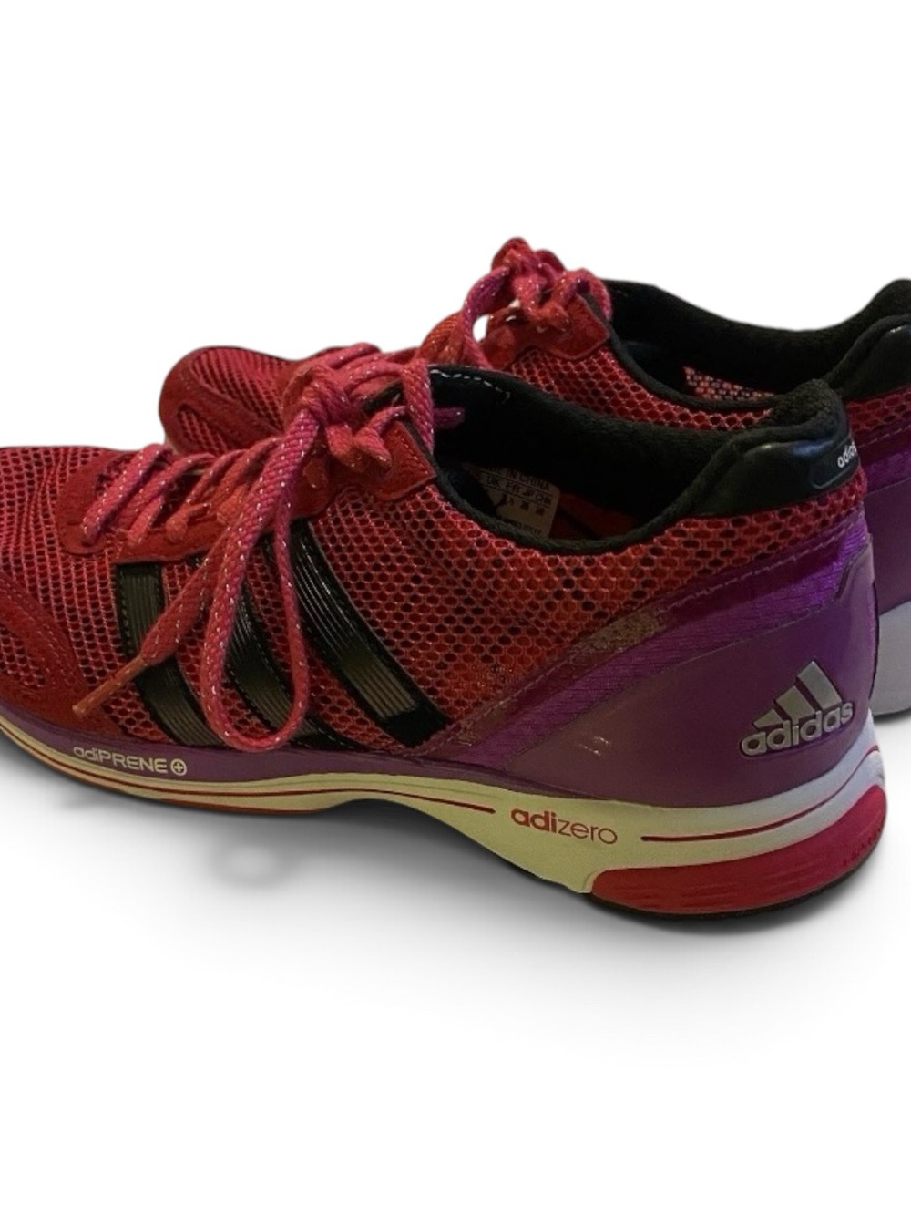 Adidas Women’s Adizero Adios 2 Magenta Running Shoes Sneakers Size 7.5 Like New